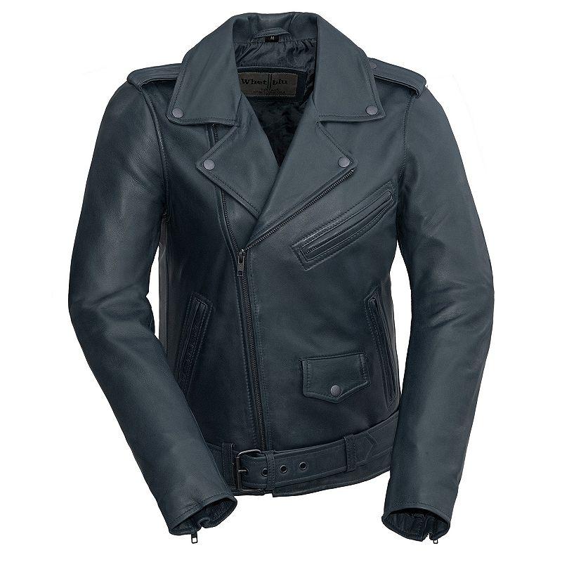 Women's Whet Blu Rebel Leather Motorcyle Jacket,  Product Image