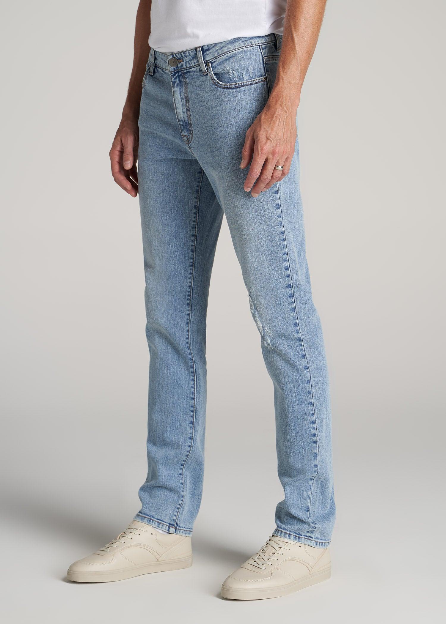 Dylan Slim Fit Jeans for Tall Men in Retro Blue Male Product Image