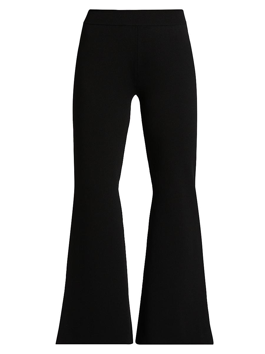 Womens Compact Knit Kick-Flare Pants Product Image