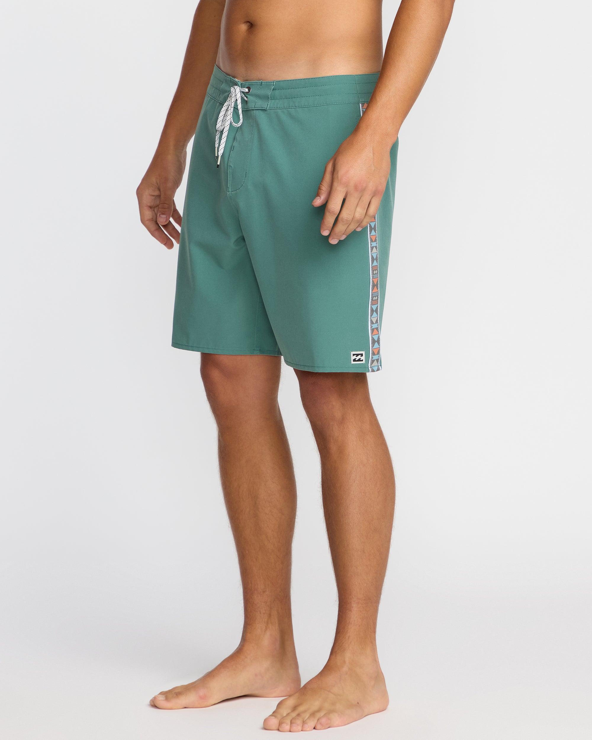 Wategos Lo Tide 19" Boardshorts - Sage Green Male Product Image
