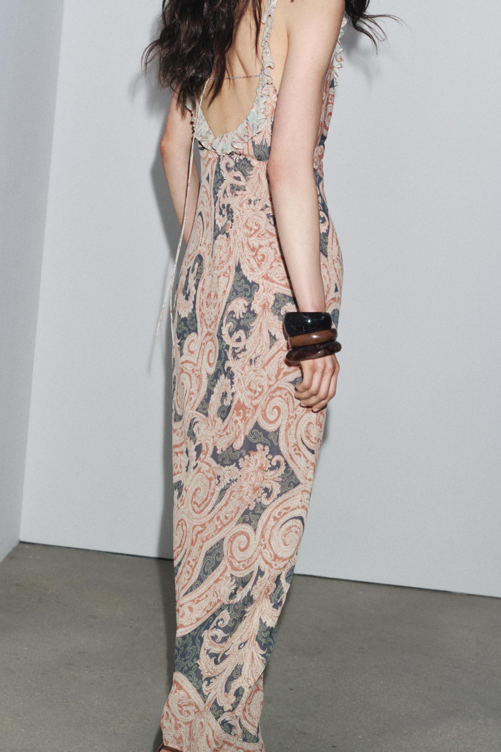 ZW COLLECTION PRINTED SLIP DRESS Product Image