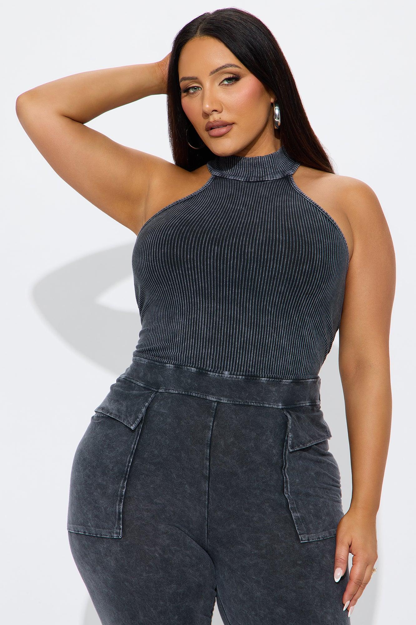 Day Off Washed Flare Leg Jumpsuit - Black Female Product Image