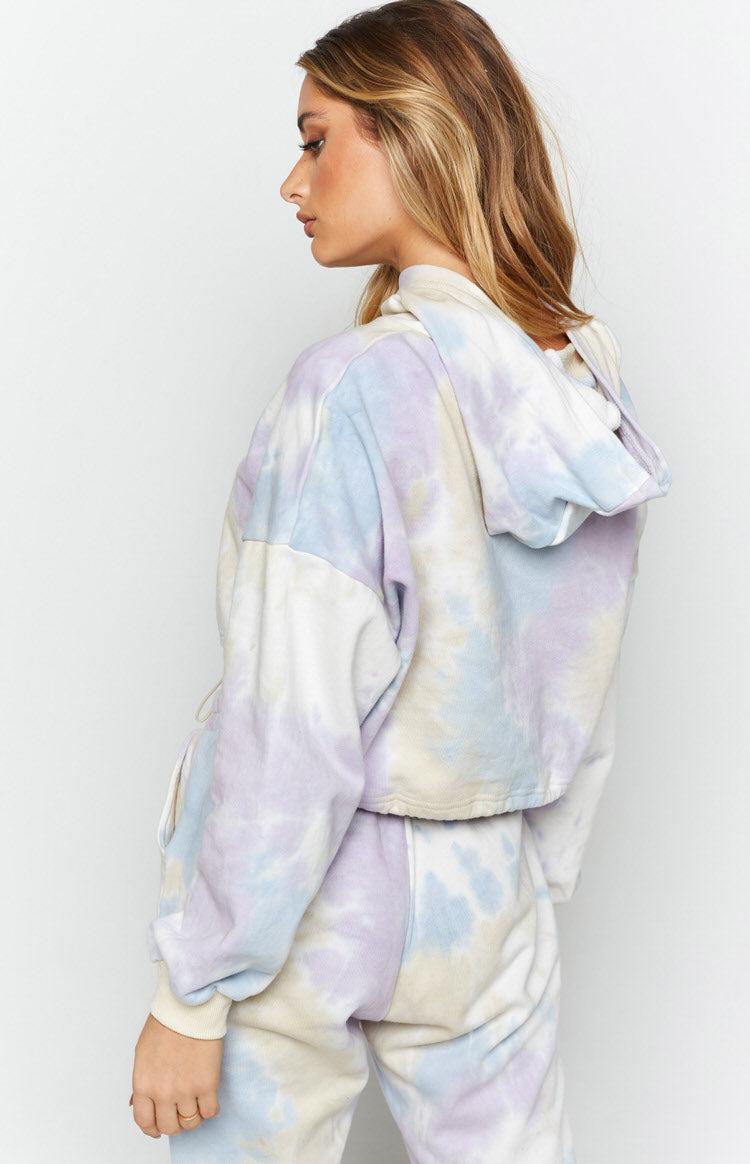 Skyfall Hoodie Purple Tie Dye Product Image