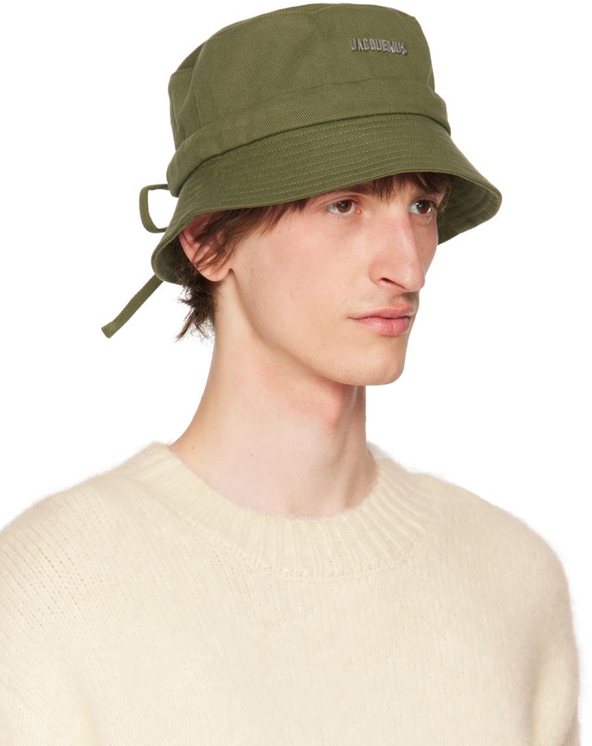 JACQUEMUS Gadjo Bucket Hat Featuring Bow Detailing In Green Product Image