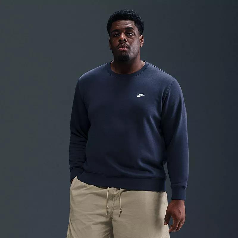 Big & Tall Nike Club Fleece Crewneck Sweatshirt, Men's,  Product Image
