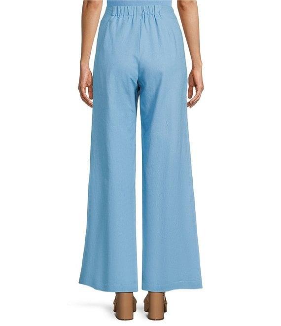 GB Linen Blend Wide Leg Pants Product Image