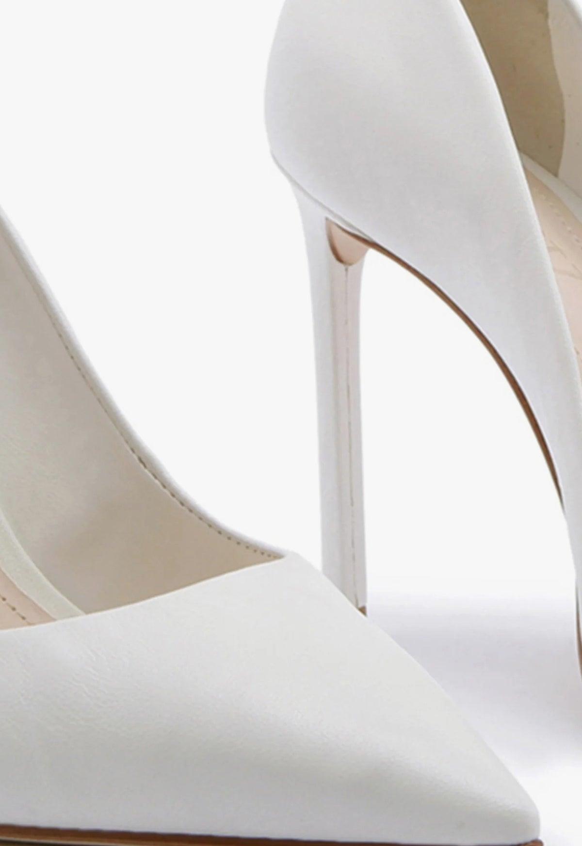 Lou High Stiletto White Pump Female Product Image