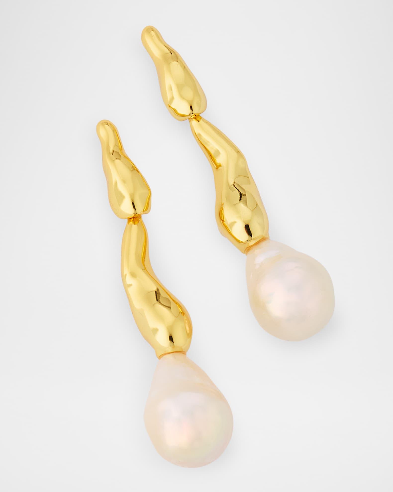 Perla Freshwater Pearl Drippy Earrings Product Image
