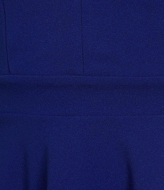 Honey and Rosie Sleeveless Illusion Mesh Bralette Back Fit-And-Flare Mini Dress Product Image