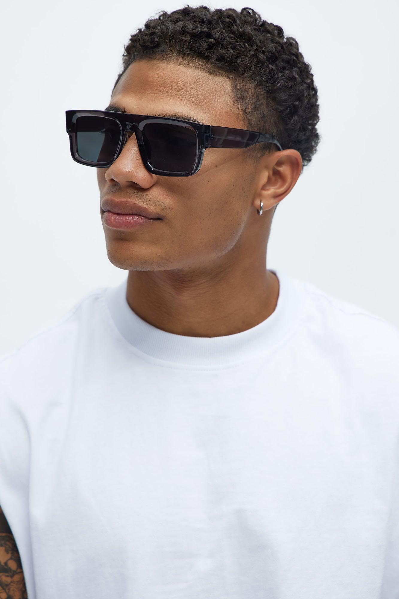 Wellington Flat Top Sunglasses - Grey Product Image