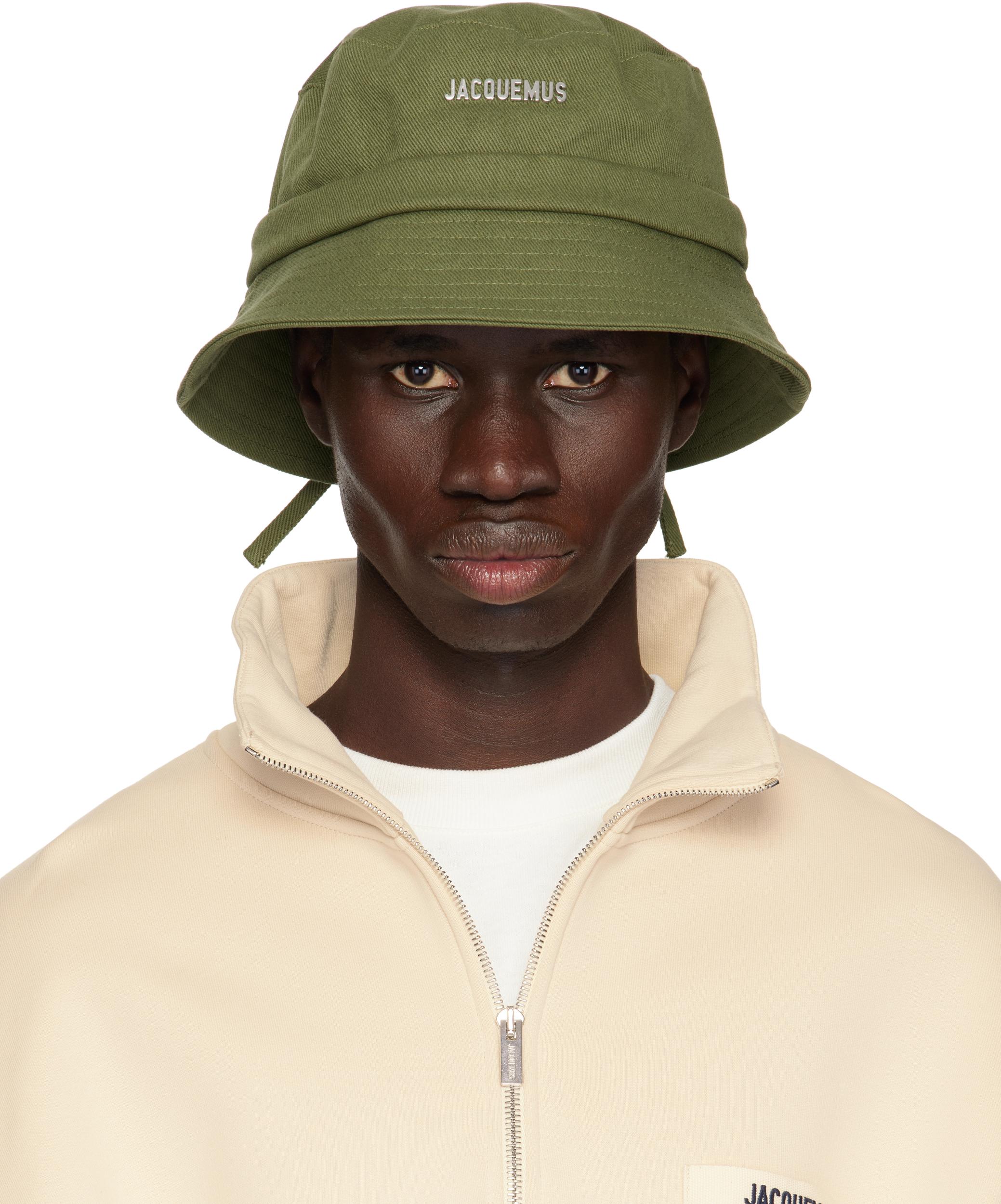 JACQUEMUS Gadjo Bucket Hat Featuring Bow Detailing In Green Product Image