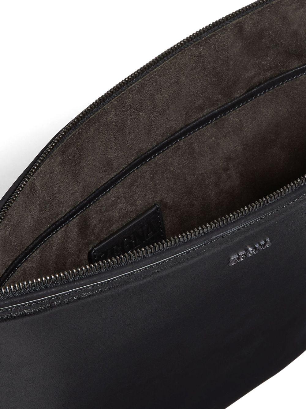 leather clutch bag Product Image