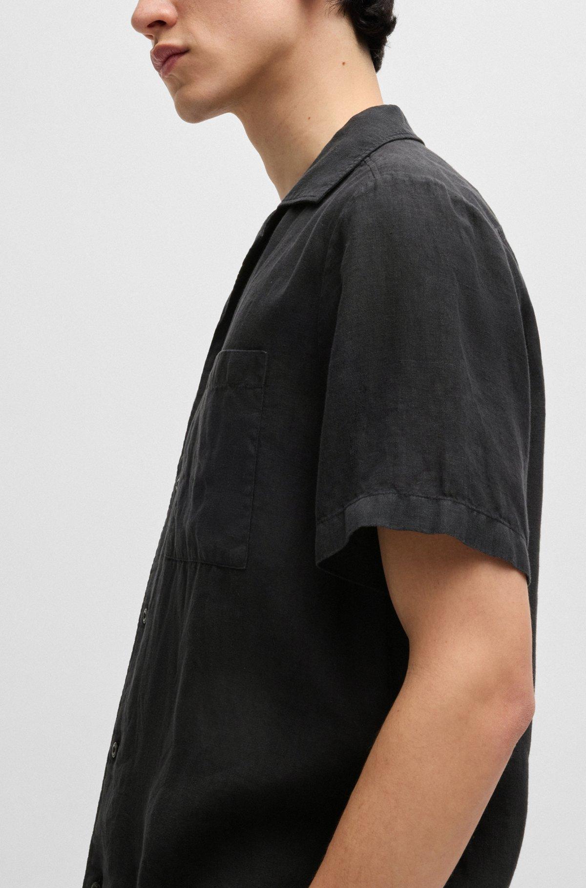 Relaxed-fit multi-occasional shirt in linen Product Image