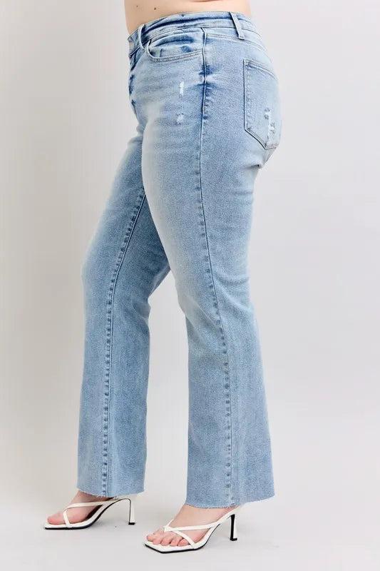 88926   Jenifer Mid-Rise Light Wash Dad Judy Blue Jeans Product Image