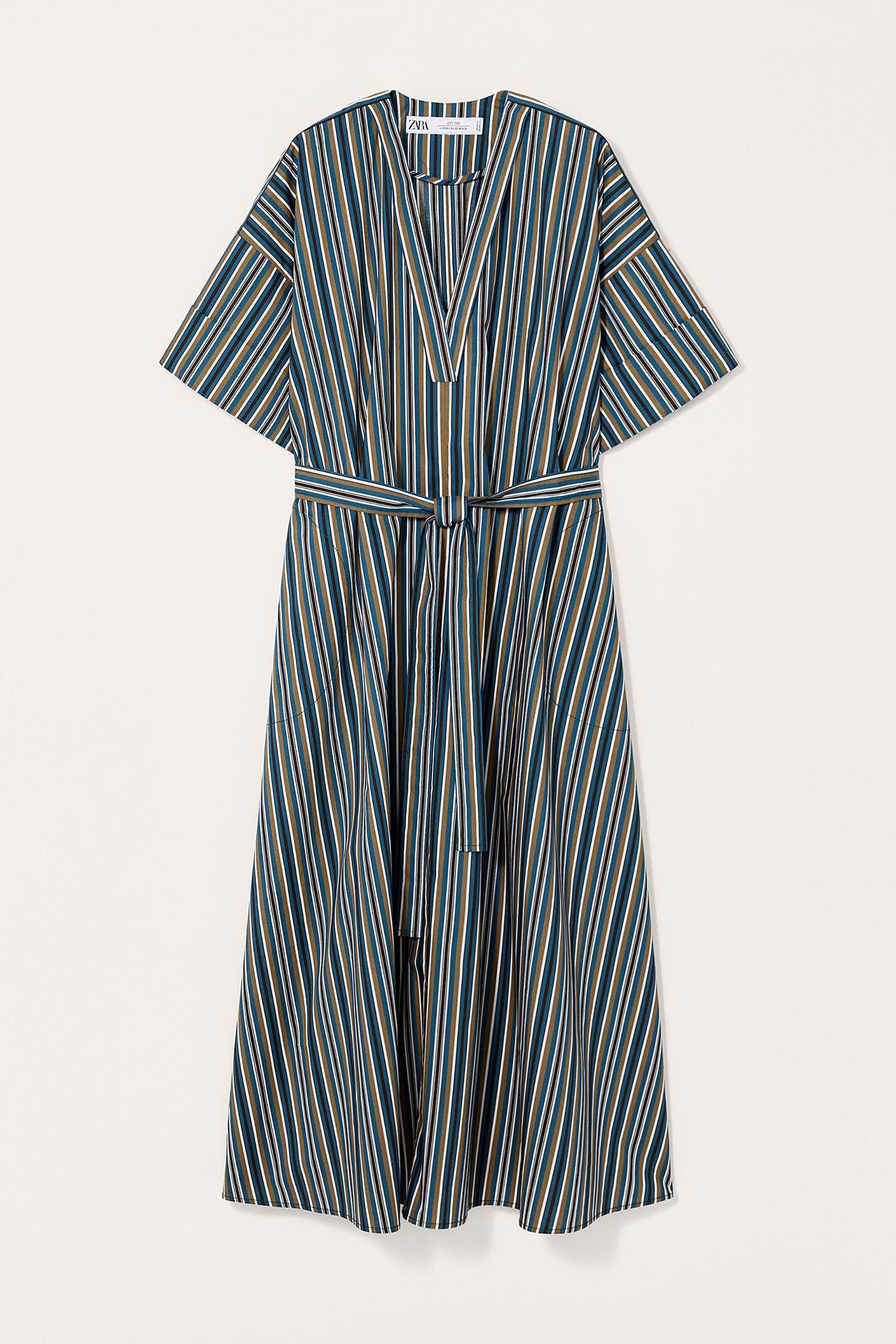 LIMITED EDITION STRIPED BELTED DRESS Product Image