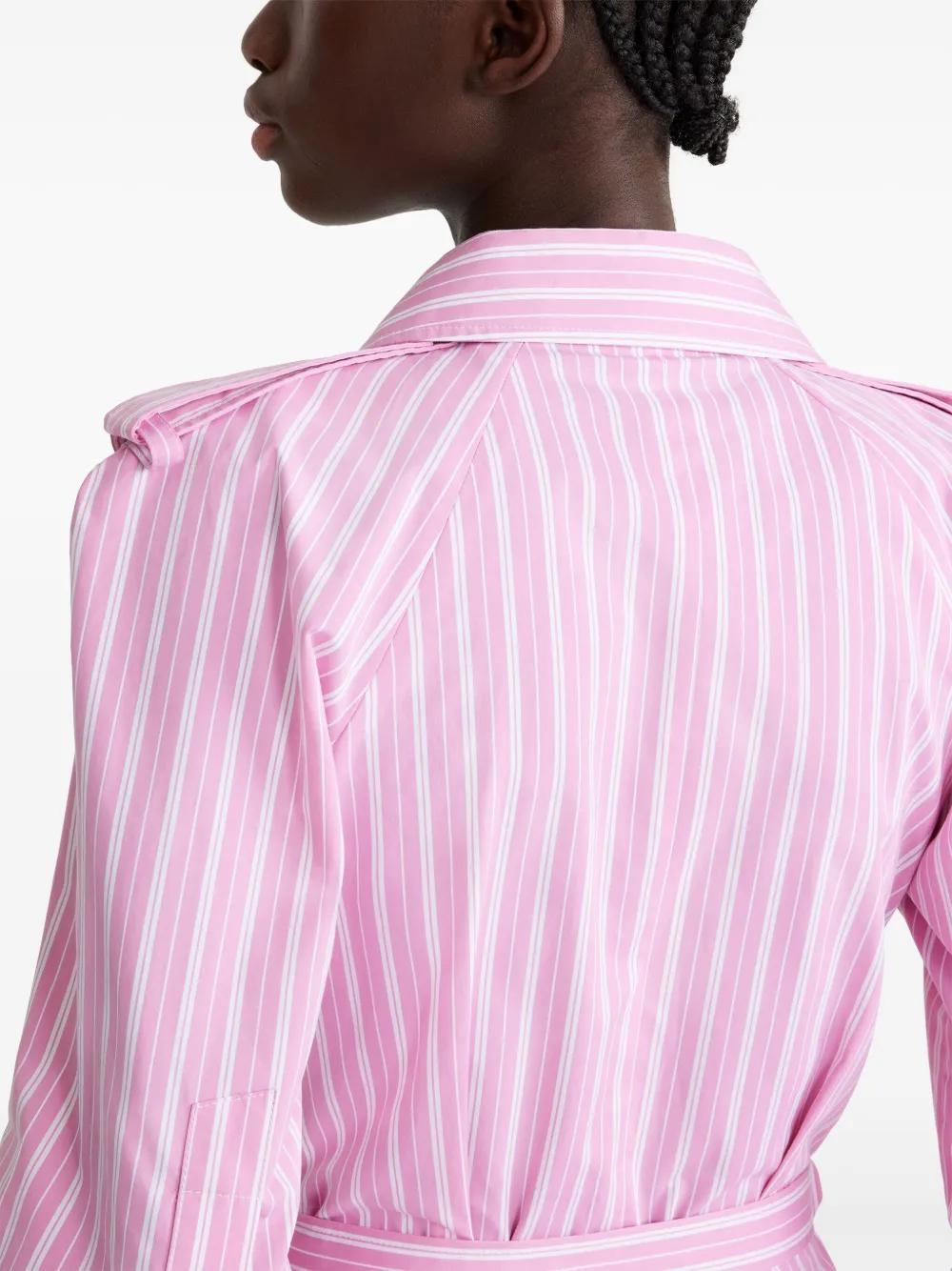 striped maxi shirt dress Product Image