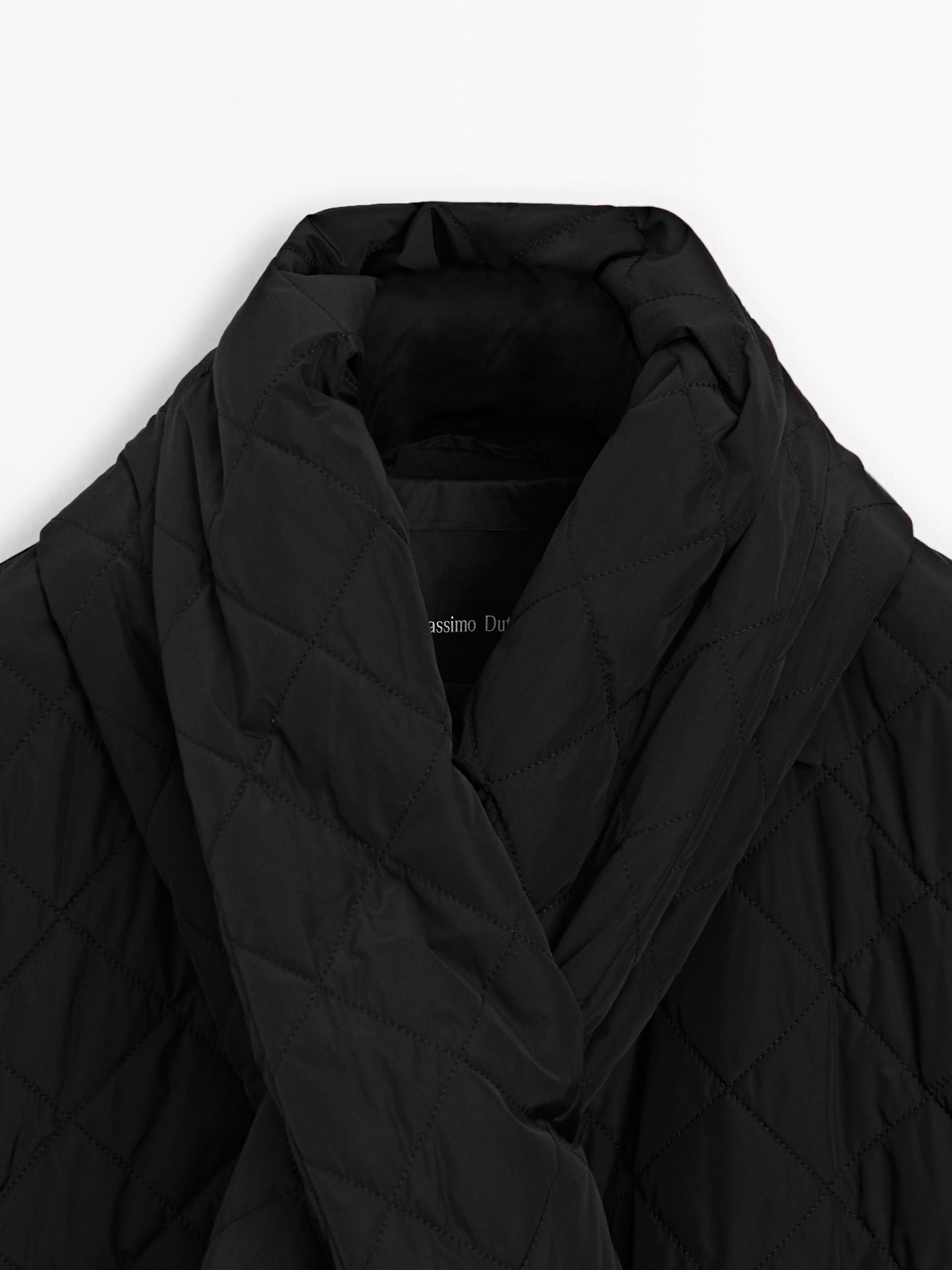 Lightweight jacket with scarf detail Product Image