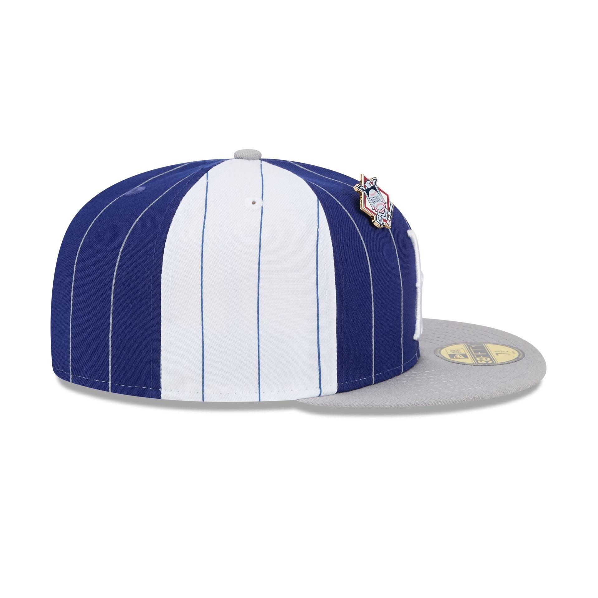 Brooklyn Dodgers Pinstripe League Pin 59FIFTY Fitted Hat Male Product Image