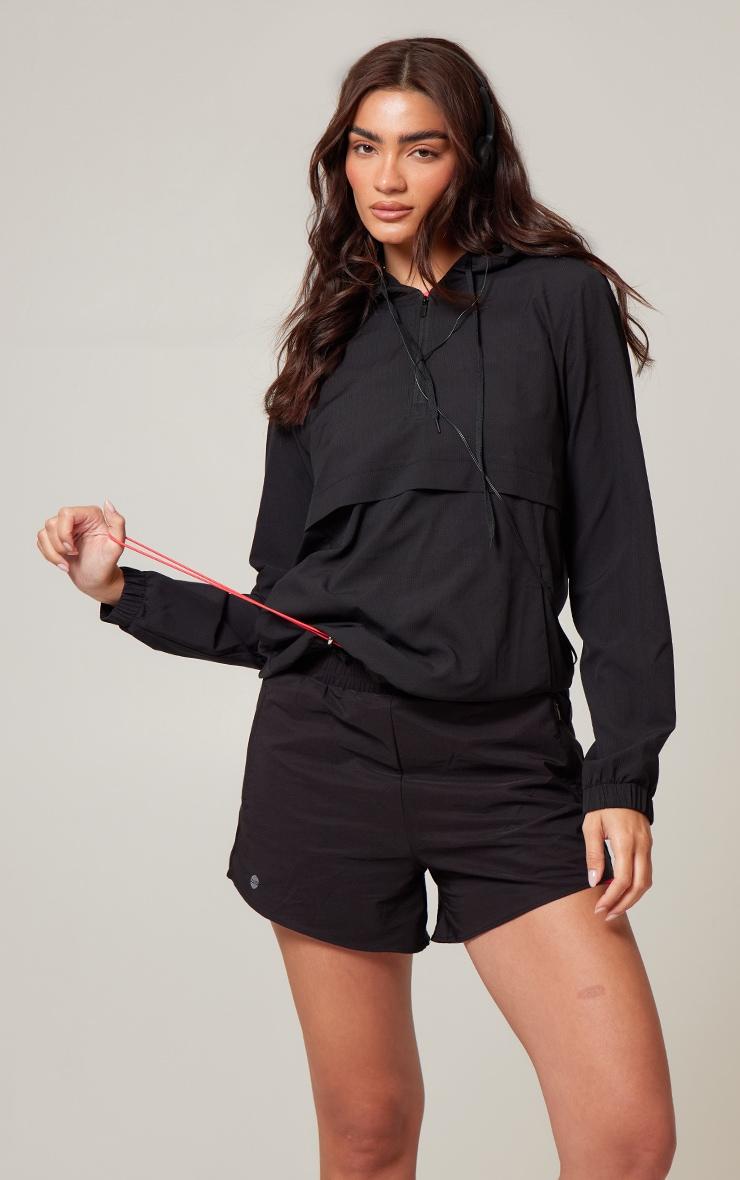 PLT Run Black Pocket Detail Underlayer Shell Runner Shorts Product Image