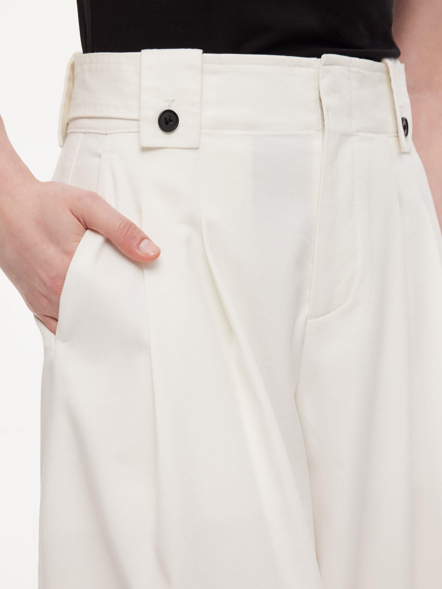 Denim Adjustable Waist Women Relaxed Straight Jeans Product Image