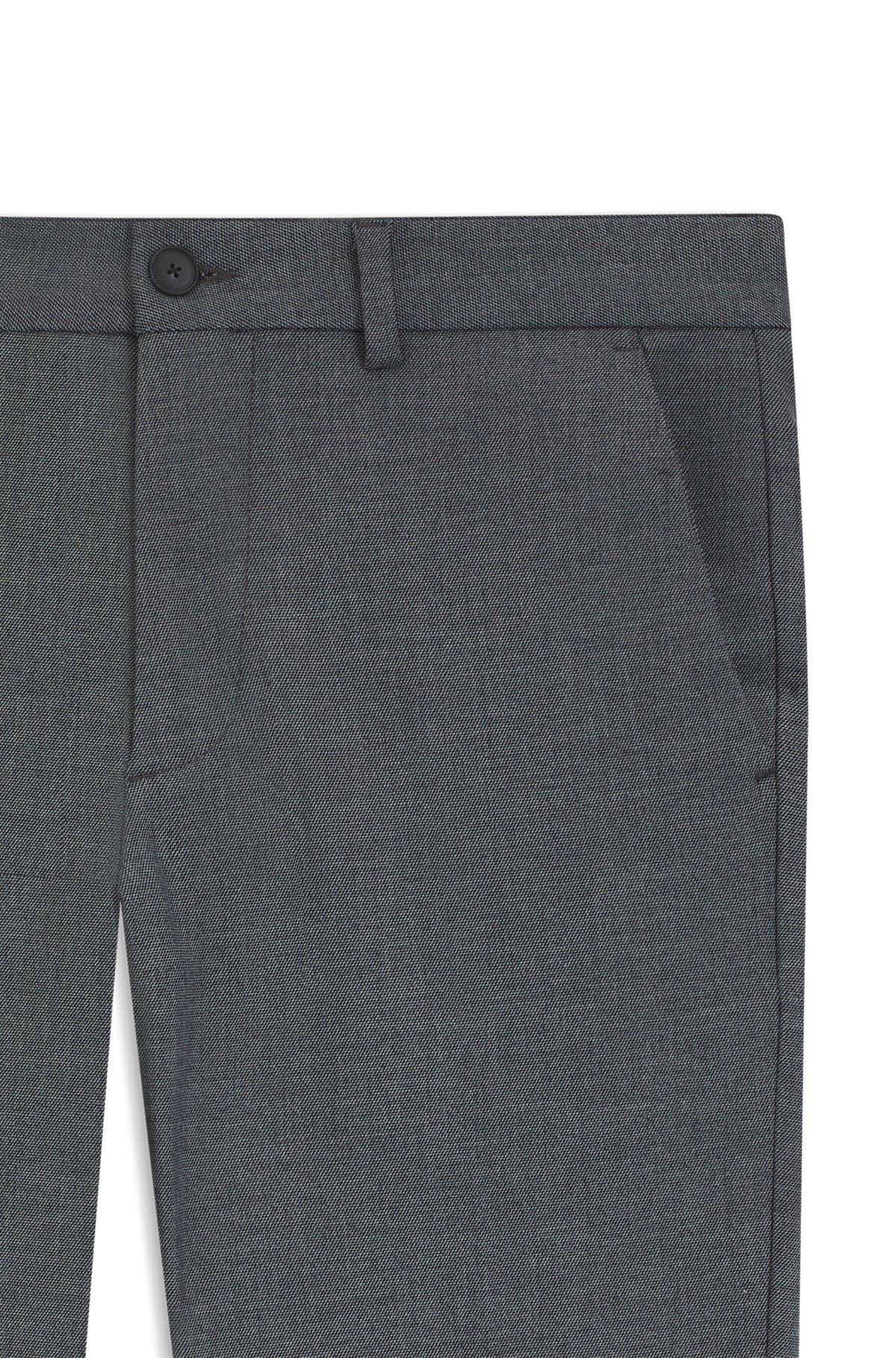 Slim-fit trousers in stain-repellent stretch dobby Product Image