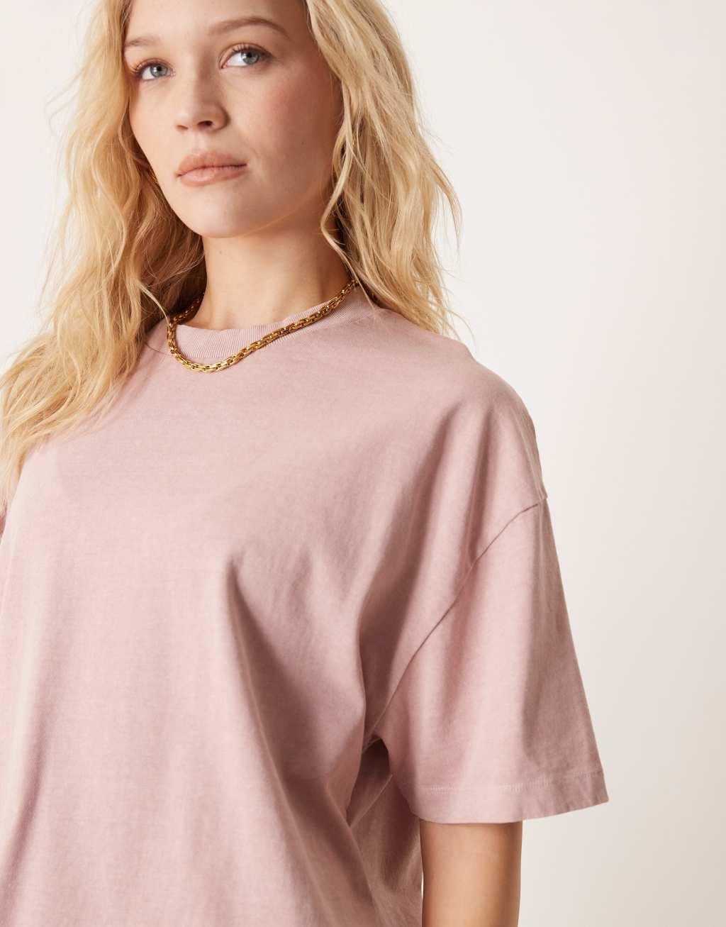 ASOS DESIGN oversized tee in cameo brown Product Image