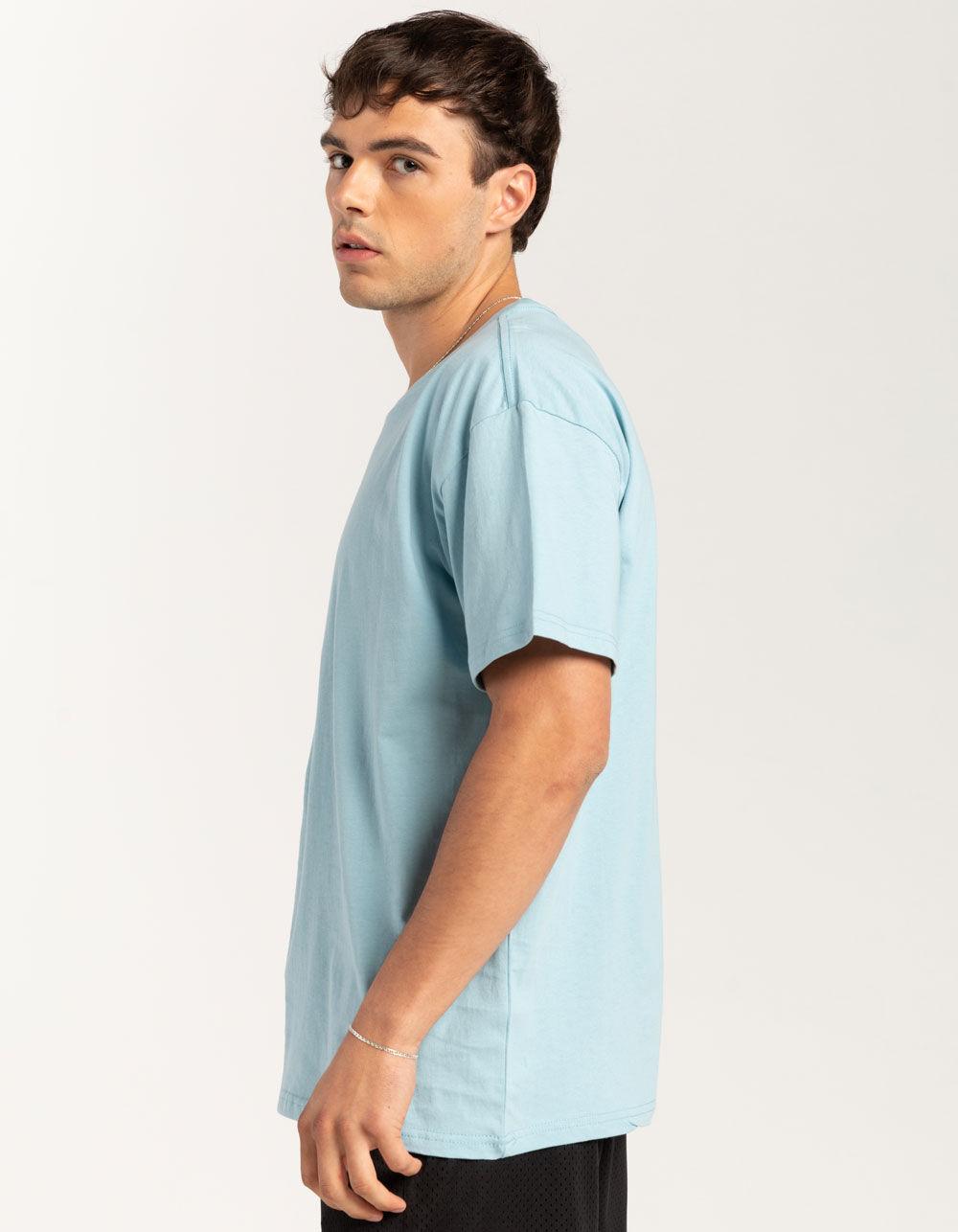 RSQ Mens Oversized Solid Tee - LIGHT BLUE Product Image