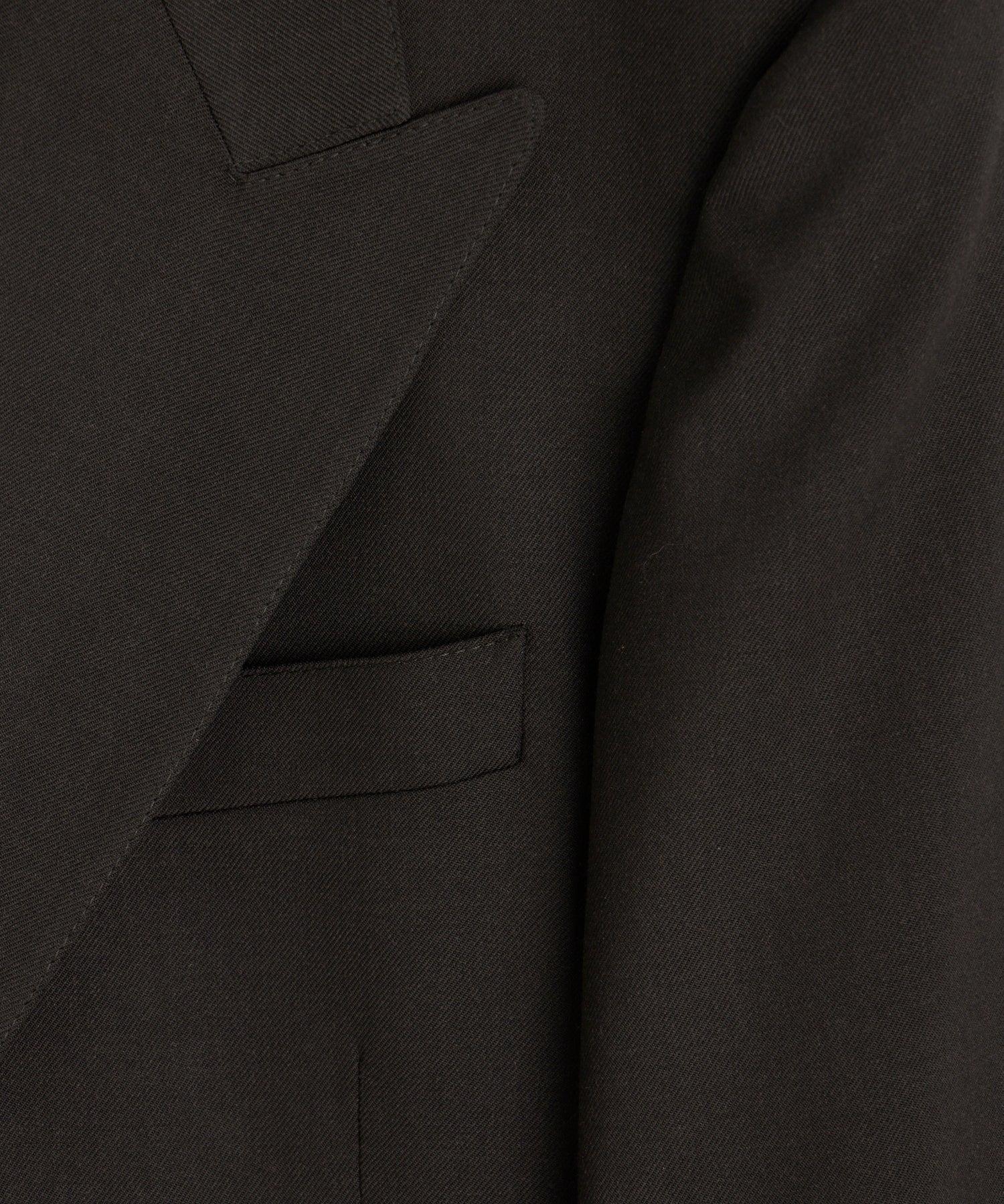 Italian Gabardine Wythe Jacket in Dark Brown Product Image