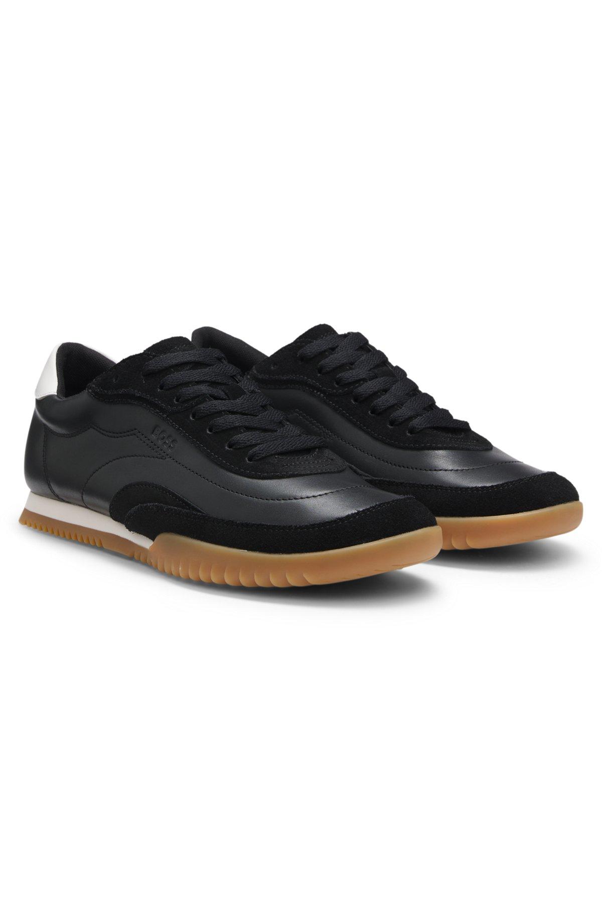 Trainers in leather and suede Product Image