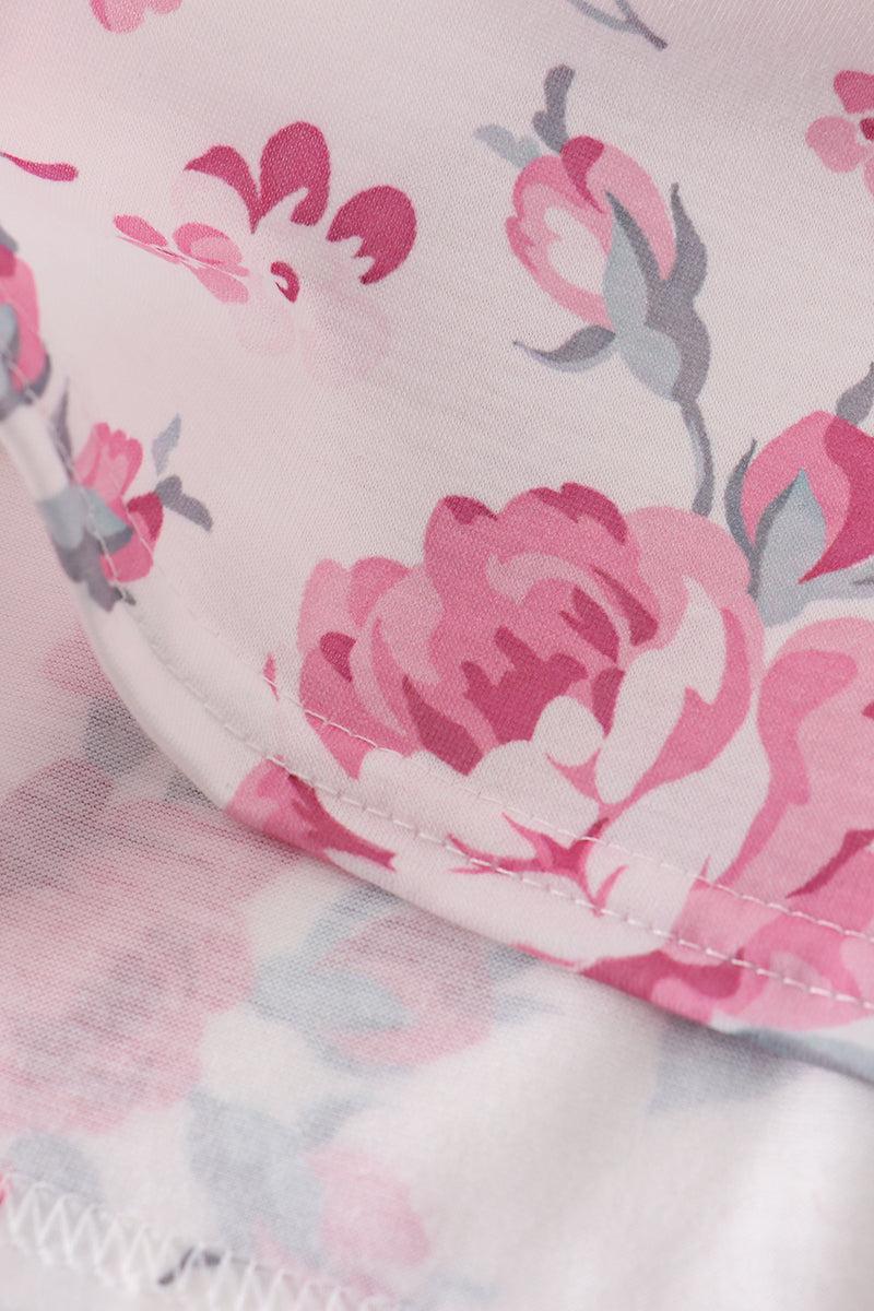 Pink floral MAMA'S embroidery dress Product Image