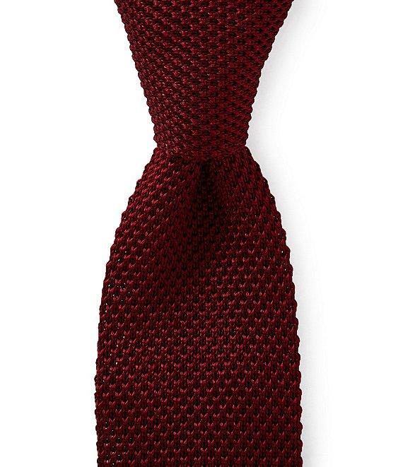 Roundtree & Yorke Trademark Knit Solid 2 1/4#double; Skinny Silk Tie Product Image
