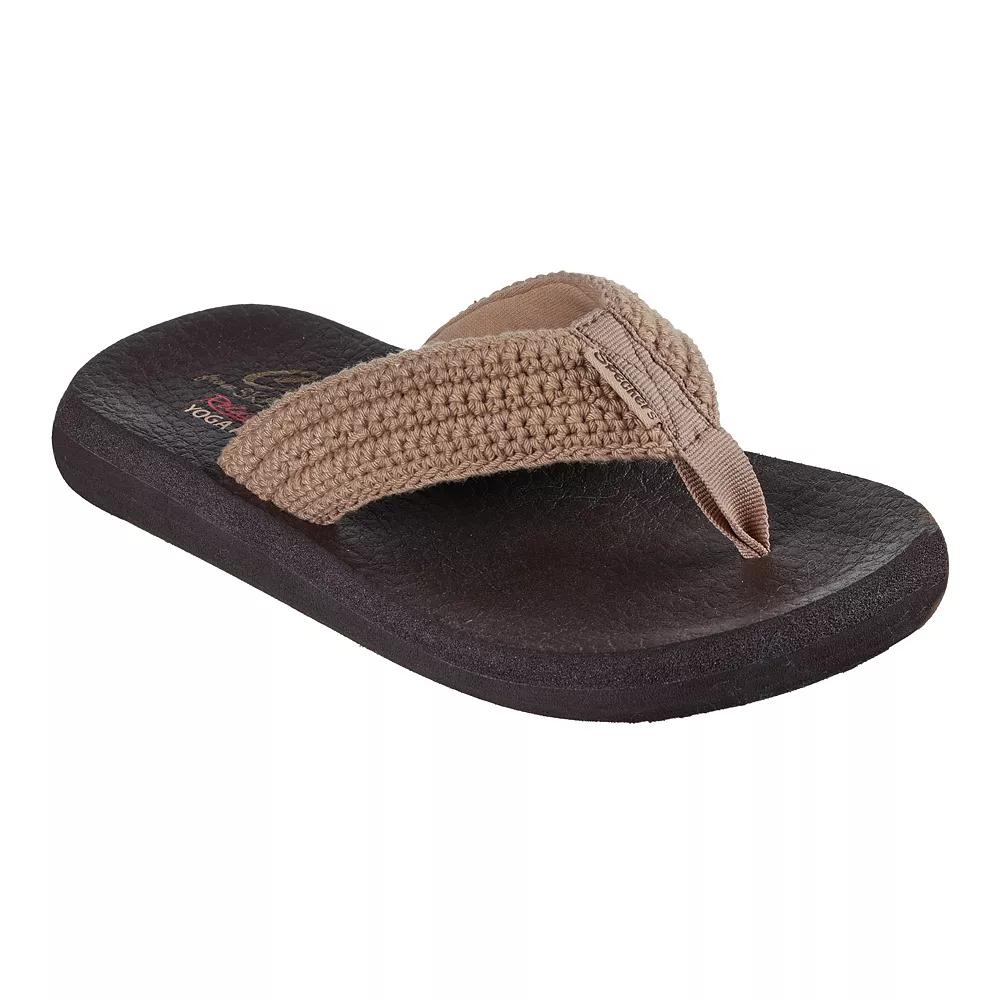 Skechers Relaxed Fit® Cali® Asana Valley Chic! Women's Thong Sandals, Size: 11, Brown Product Image