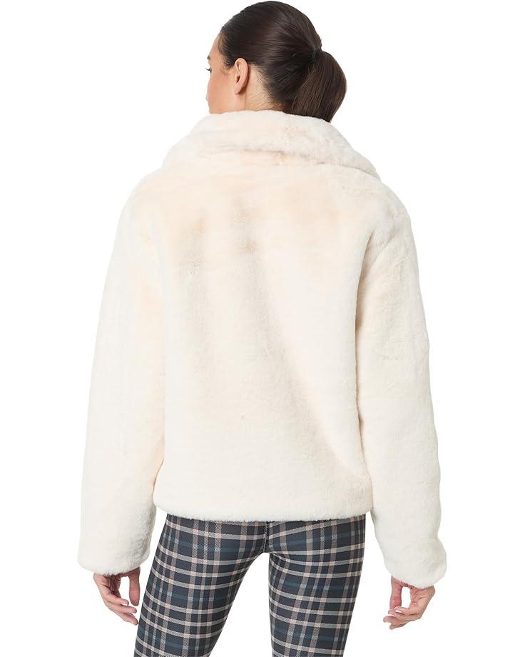 Faux Shearling Hoodie Jacket Product Image