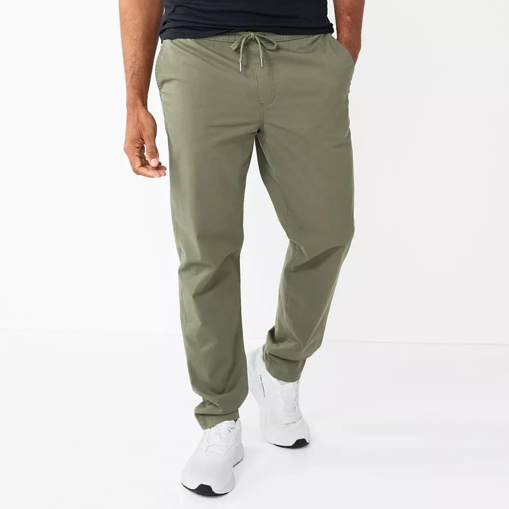 Mens Sonoma Goods For Life Slim-Fit Pull-On Pants Dusty Green Product Image