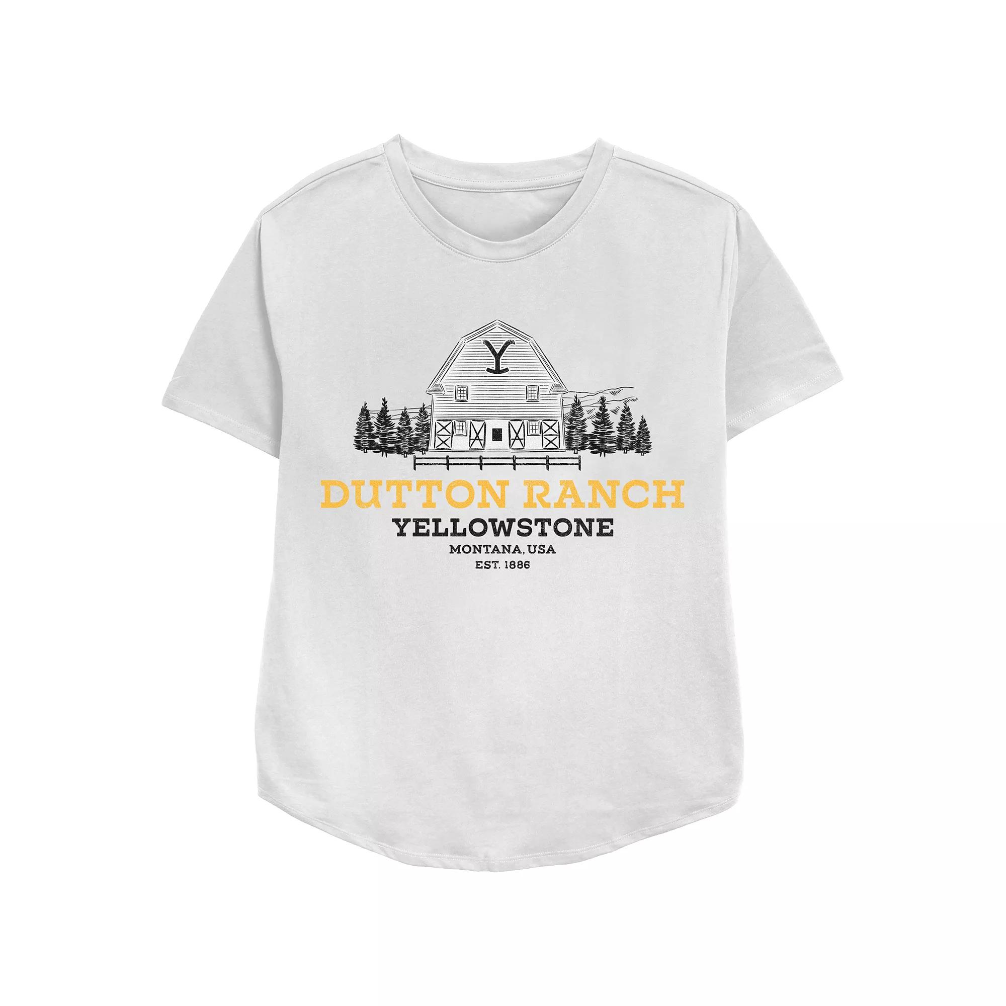 Women's Yellowstone Dutton Ranch Barn Relaxed Fit Graphic Tee, Girl's,  Product Image