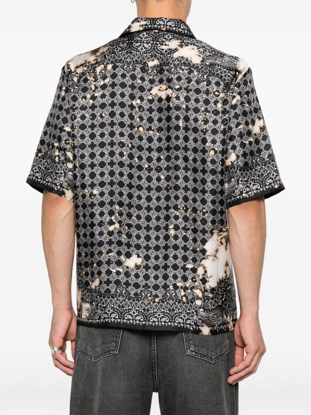 silk bandana-print shirt Product Image