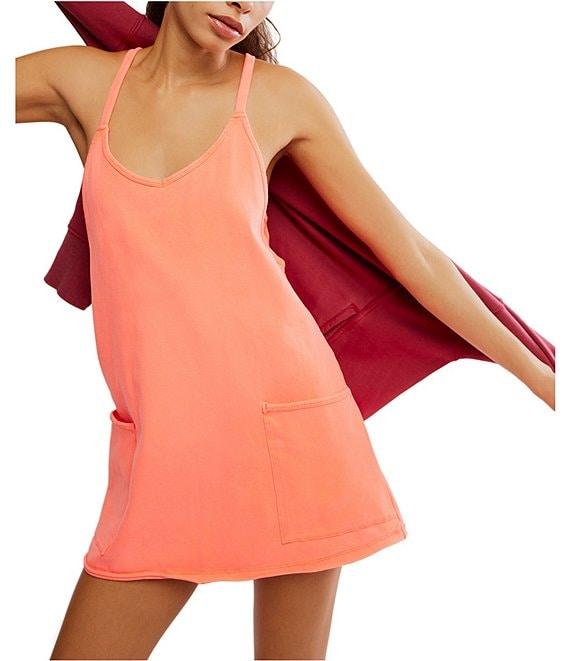 Free People FP Movement Hot Shot Scoop Neck Sleeveless Patch Pocket Mini Dress Product Image