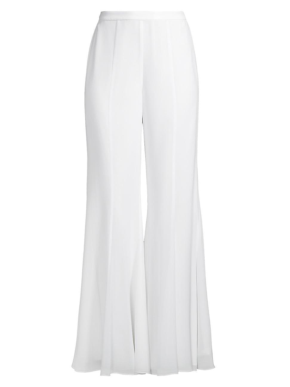 Womens Crepe Chiffon Flared Pants Product Image