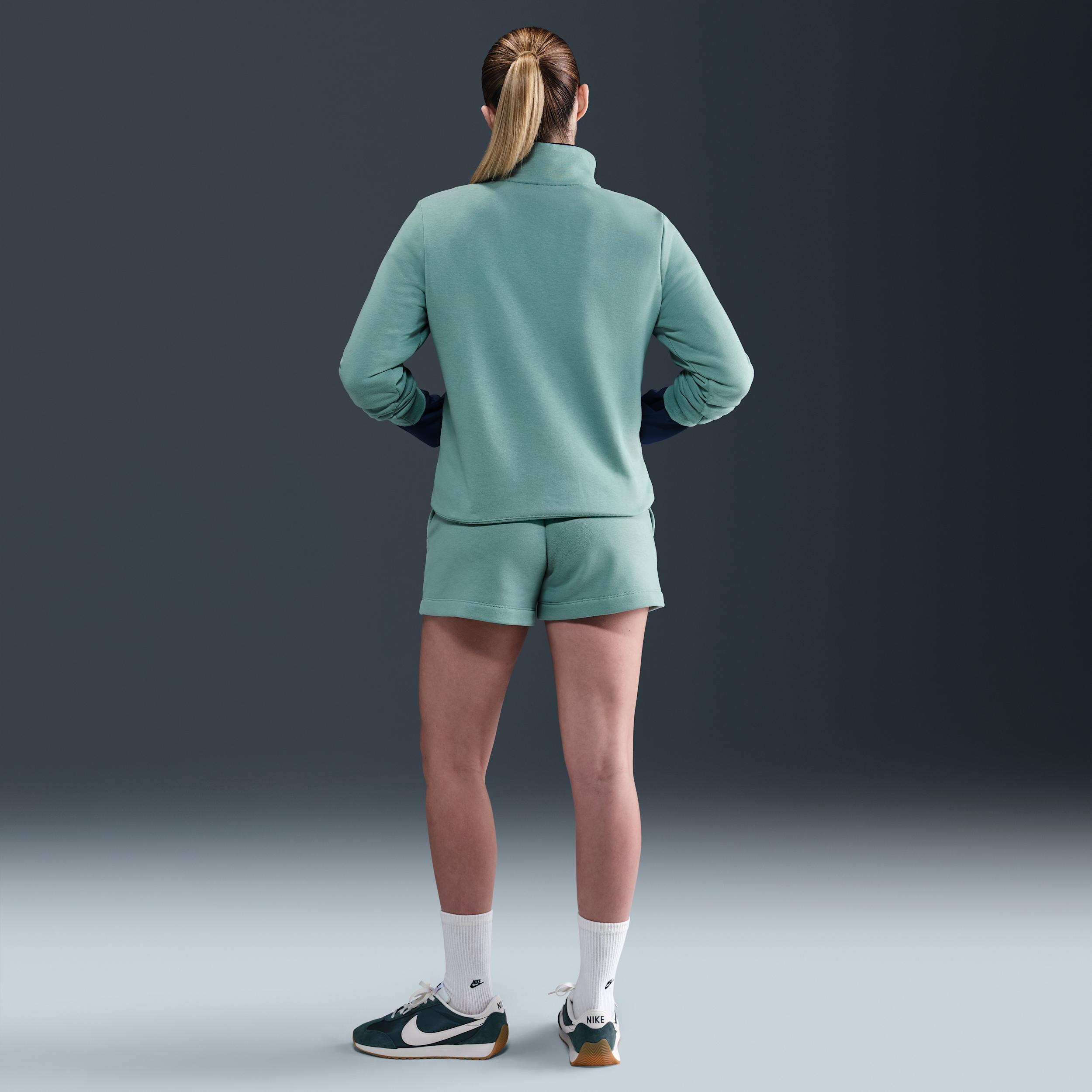 Womens Nike Sportswear Club Fleece 1/2-Zip Sweatshirt | DQ5838-214 Product Image