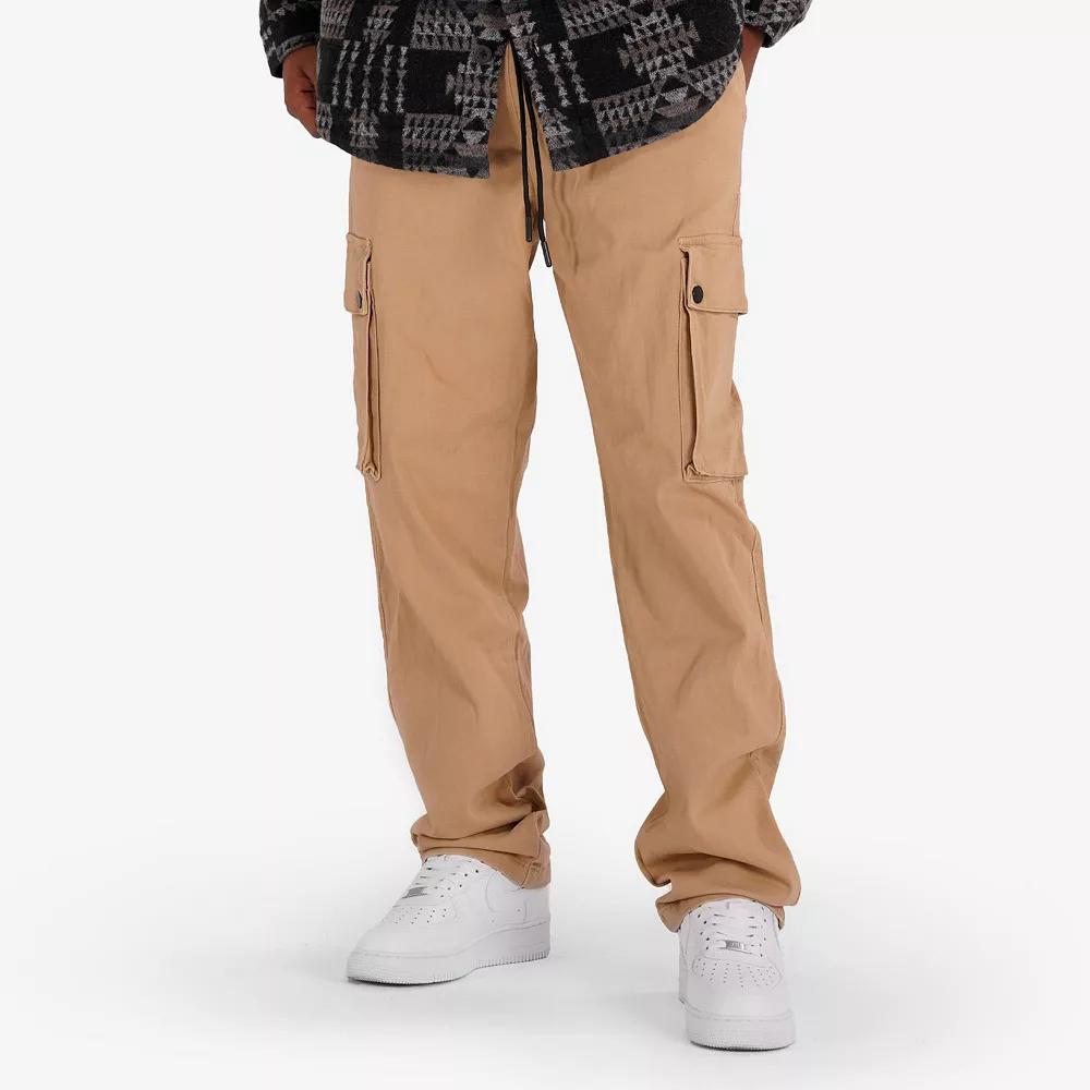 Men's Caliber Denim Co. Barracks Twill Cargo Pants, Size: Small, Green Product Image