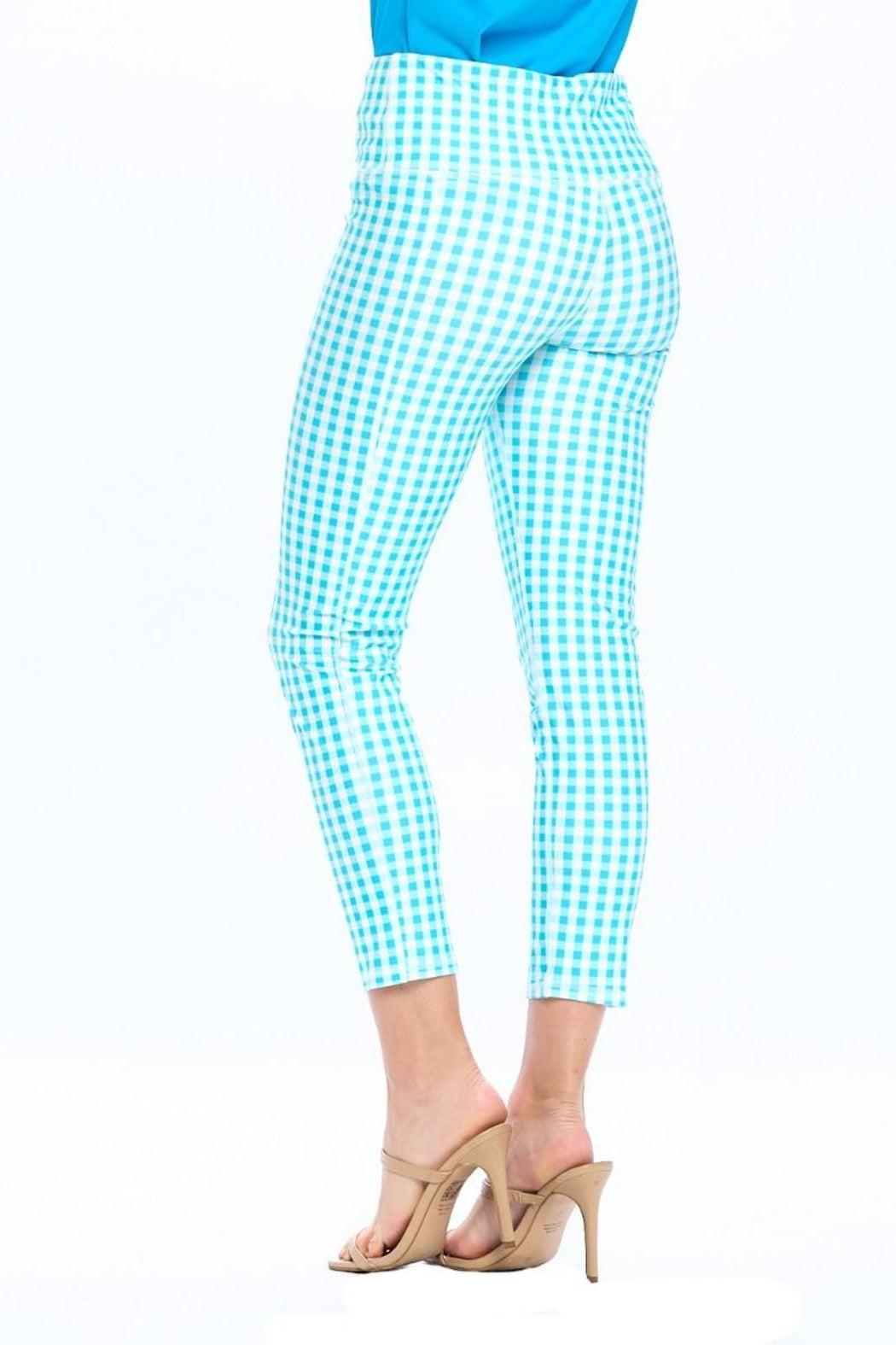 Aqua Plaid Legging Product Image