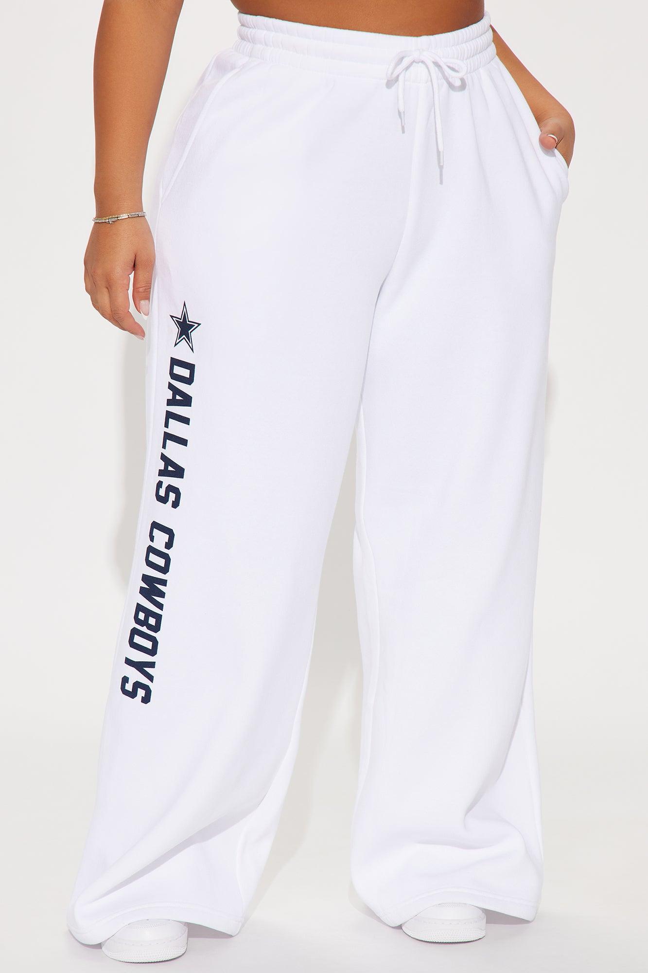Game Time Dallas Cowboys Wide Leg Pant - White Female Product Image