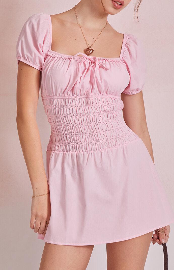 Jane Puff Sleeve Mini Dress Product Image