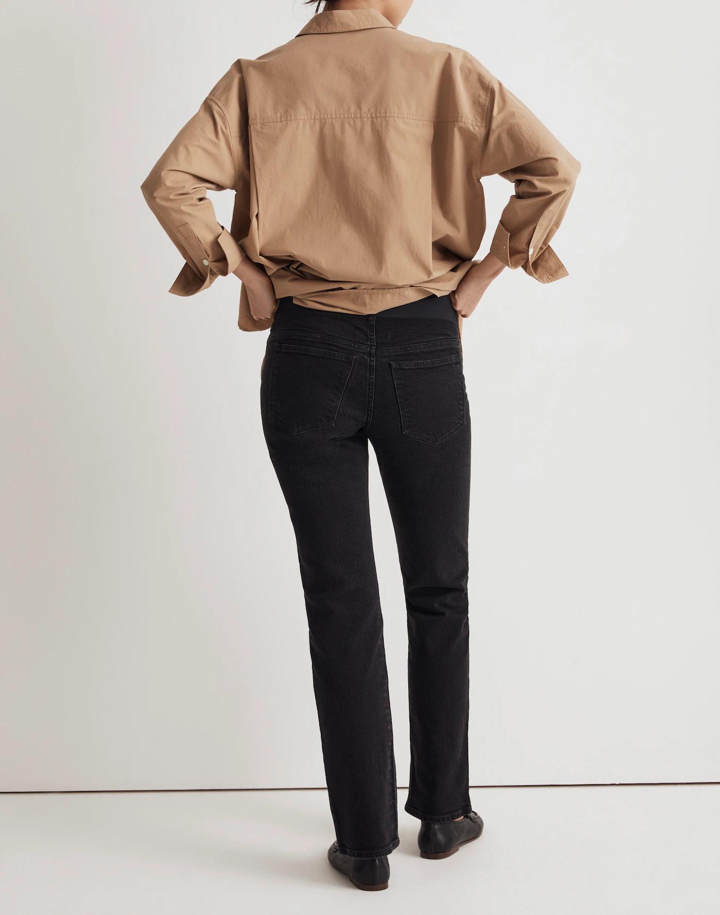 The Maternity Over-The-Belly '90s Straight Jean in Belmere Wash Product Image