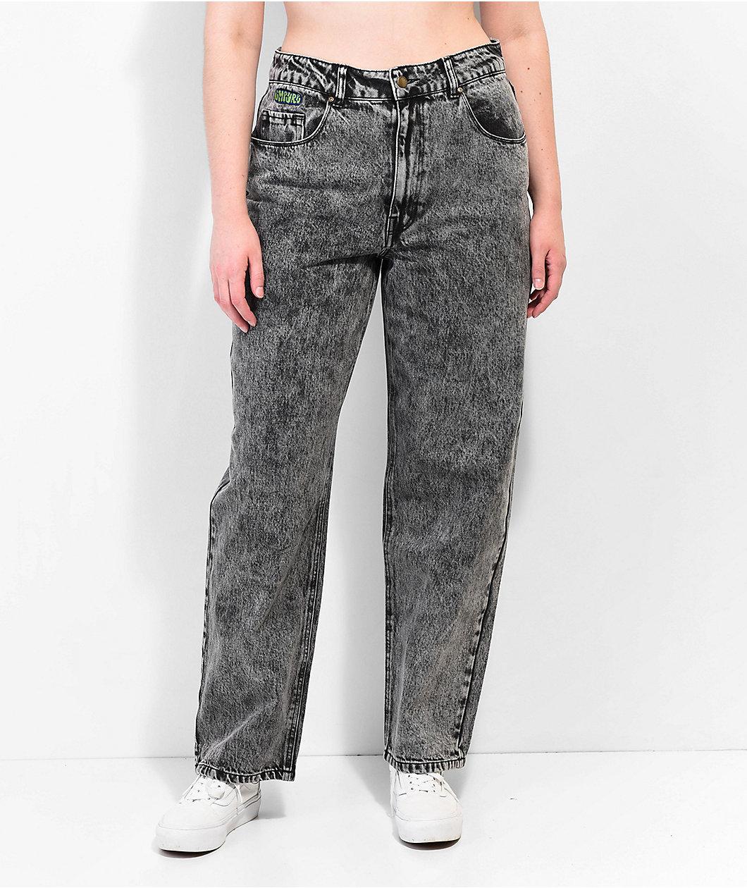 Empyre Tori Black Acid Wash Skate Jeans Product Image