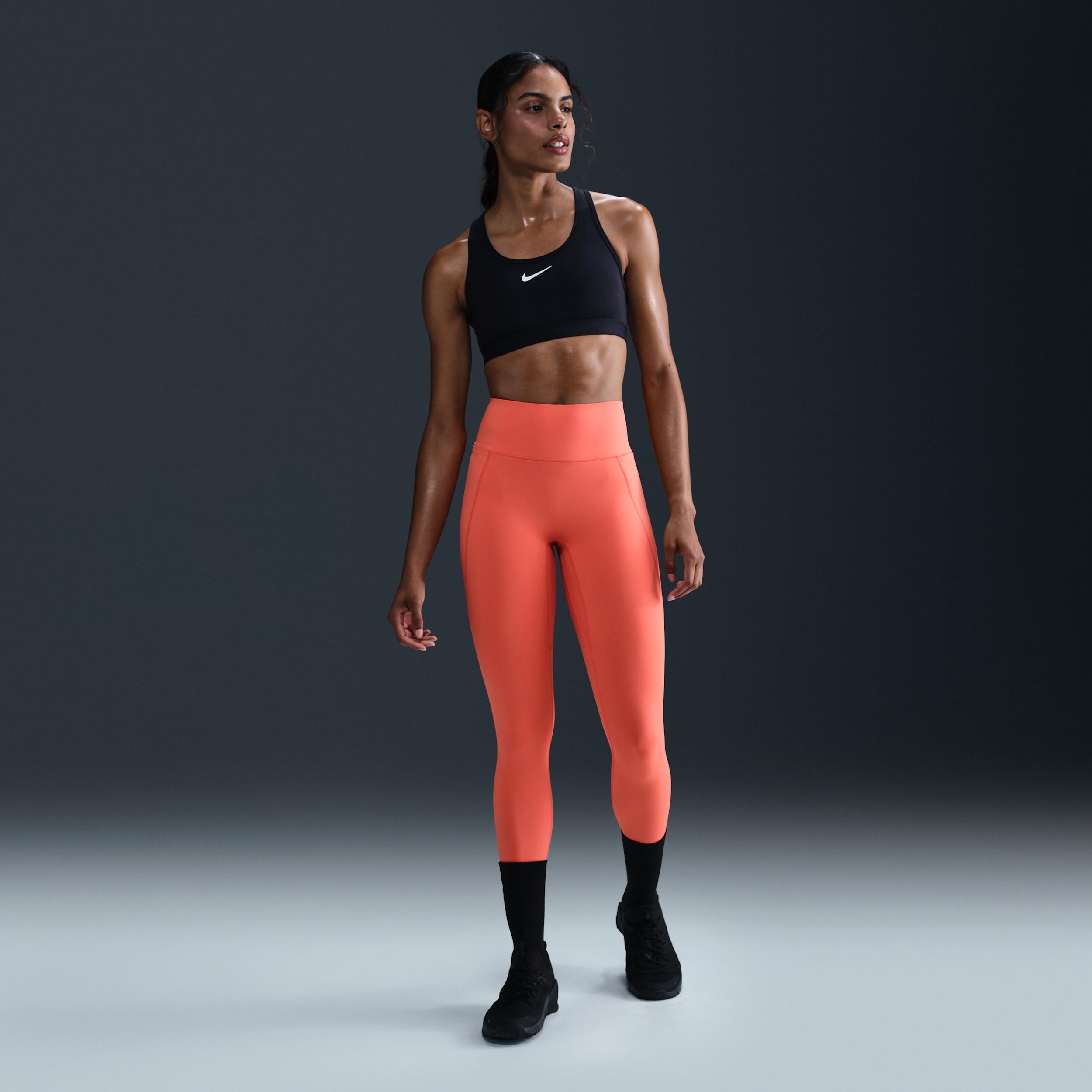 Nike Womens Universa High-Waisted 7/8 Leggings with No Front Seam | HQ6813-010 Product Image