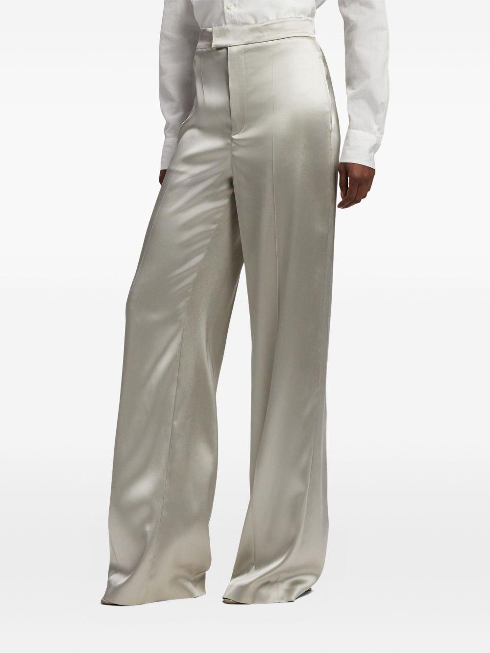 satin tailored trousers Product Image