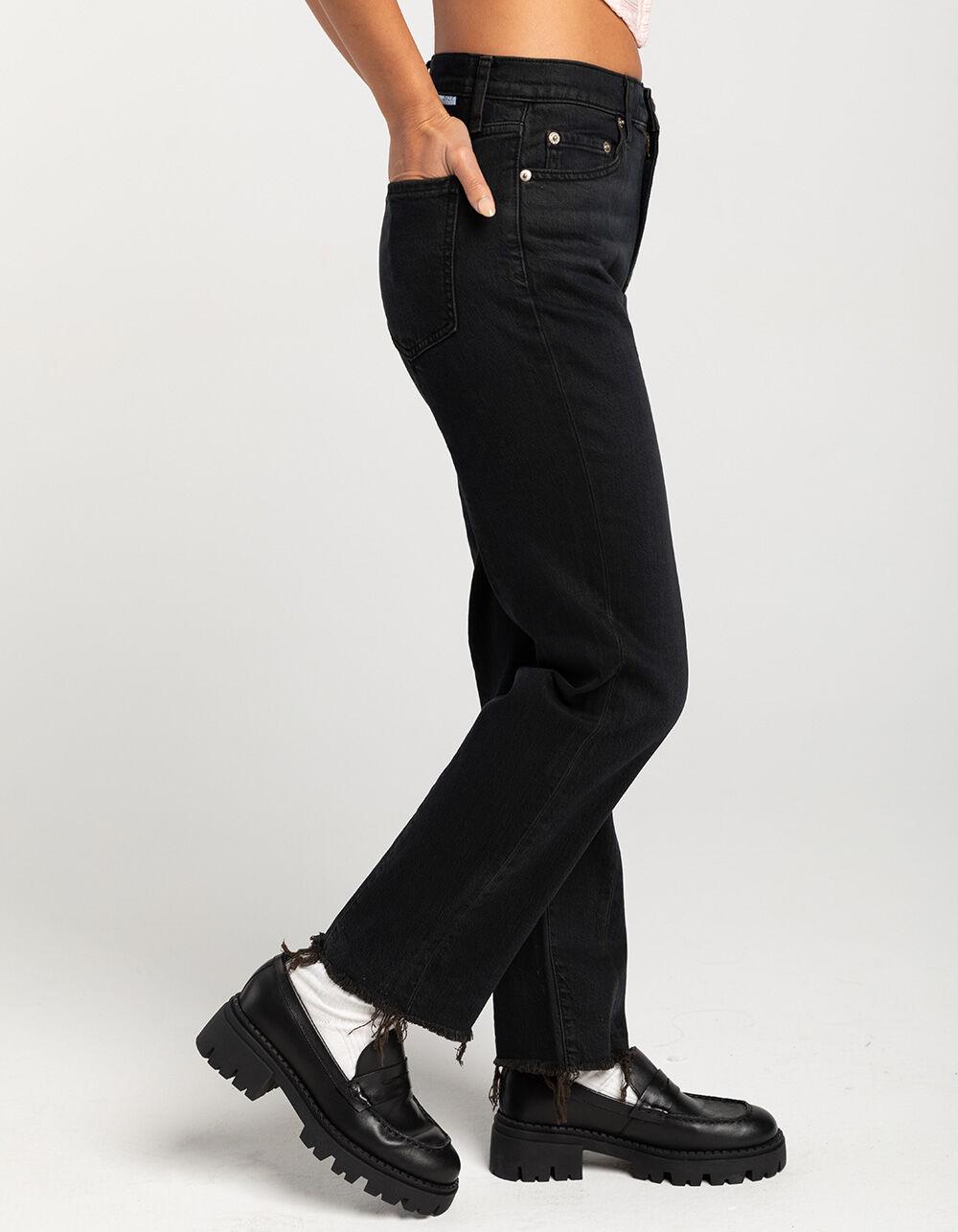 DAZE Straight Up Womens Jeans - BLACK Product Image