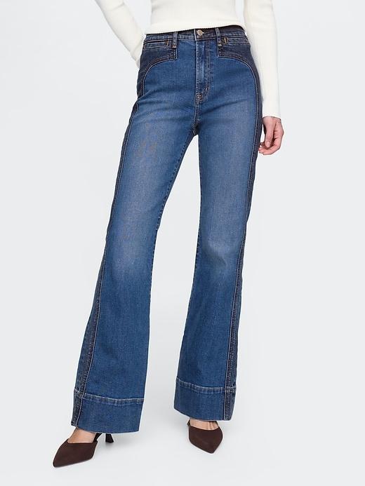 High Rise '70s Flare Jeans Product Image