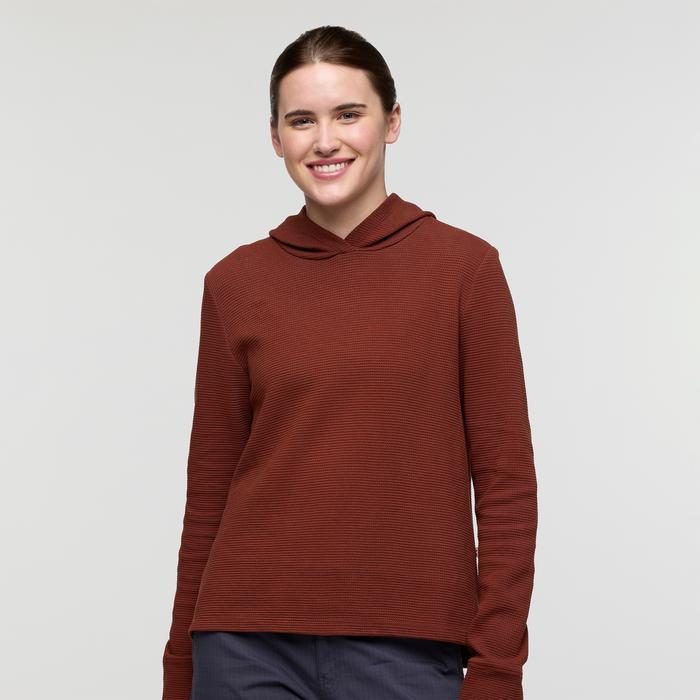Atajo Long-Sleeve Waffle Hoodie - Women's Product Image